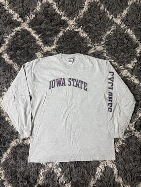 Vintage 90s Iowa State Cyclones Jerzees Sweatshirt Adult XL Gray Crewneck